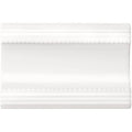 Brilliant White Plain Cornice Ceramic Wall Tile 152x75mm