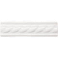 Brilliant white rope moulding white ceramic crown molding with twisted rope design for decorative trim