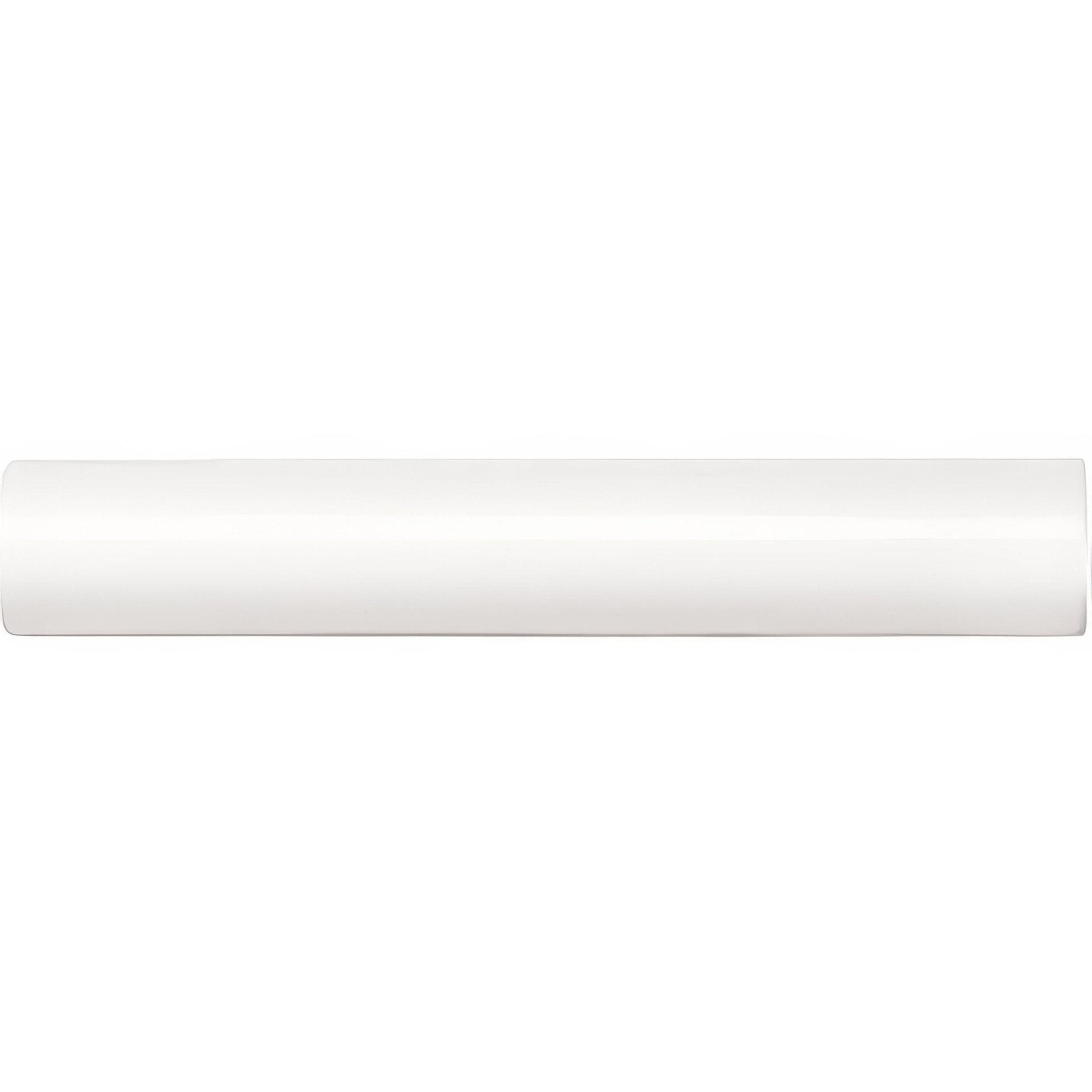 A sleek glossy white cylindrical brilliant white sigma moulding with a smooth uniform surface