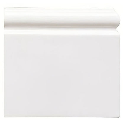Brilliant White Skirting Right External Corner Ceramic Wall Tile