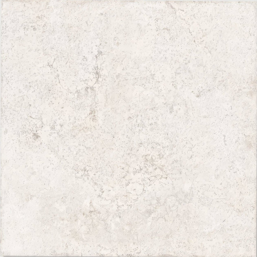 Brit stone minster porcelain tile 60 x 60cm cream-colored stone with subtle gray veining and textured natural surface
