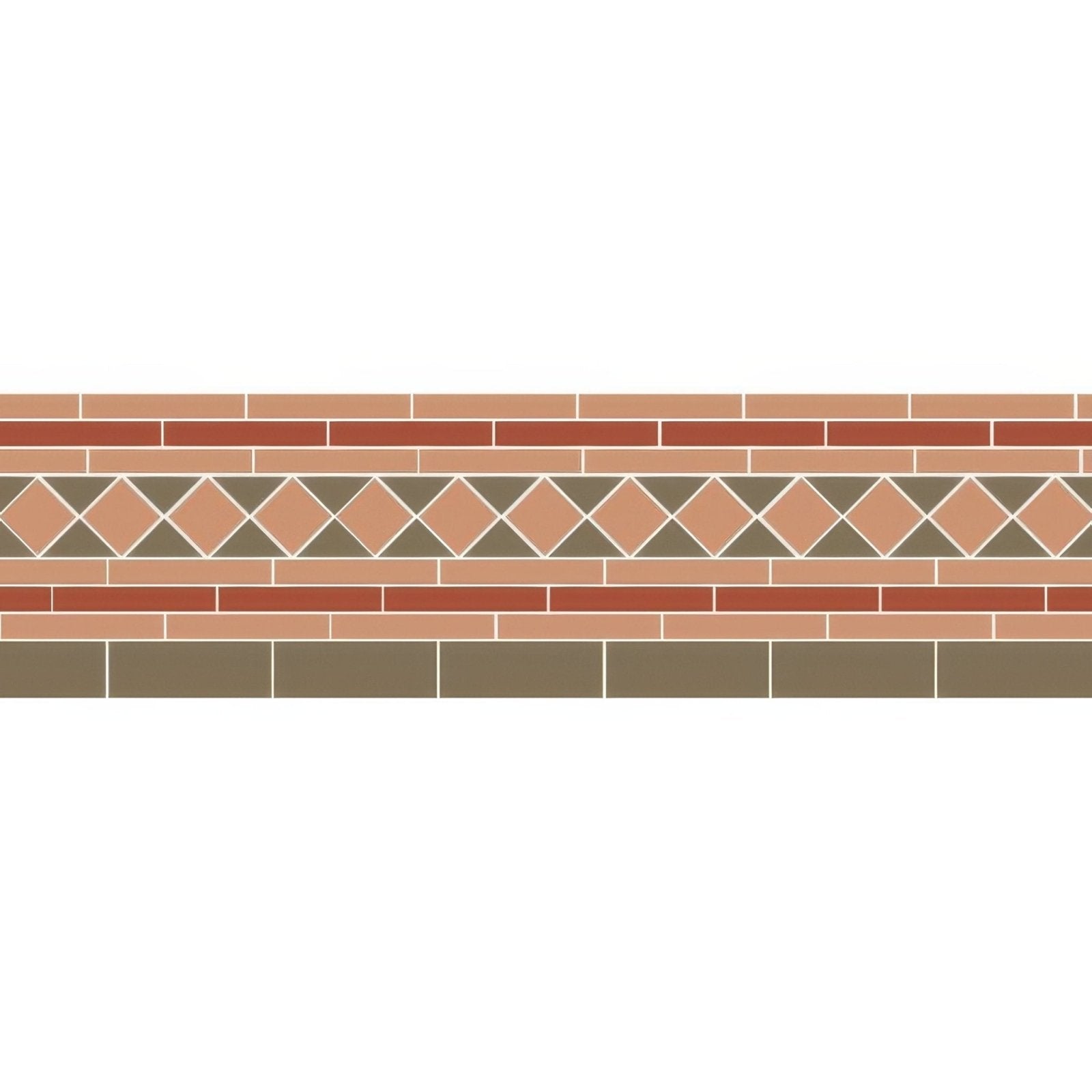 Bronte Red Green and Buff