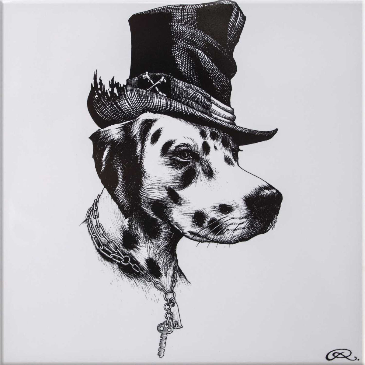 Rory Dobner Brooklyn Dalmatian Dog Tile - Ceramic