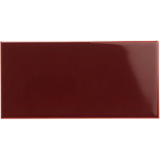 Burgundy Half Tile - alternate view