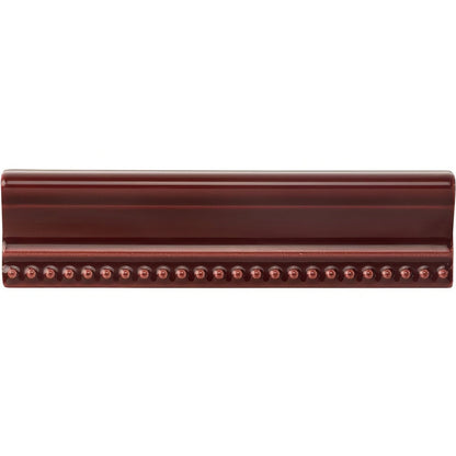 Burgundy Hogarth Moulding Ceramic Wall Tile 152x38mm