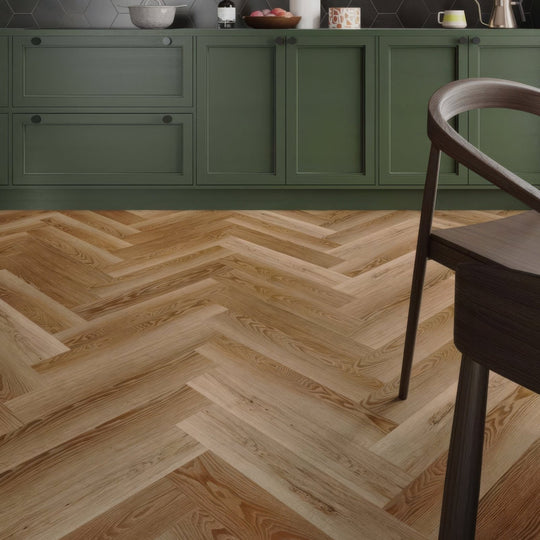Burnham Golden Oak Herringbone - alternate view
