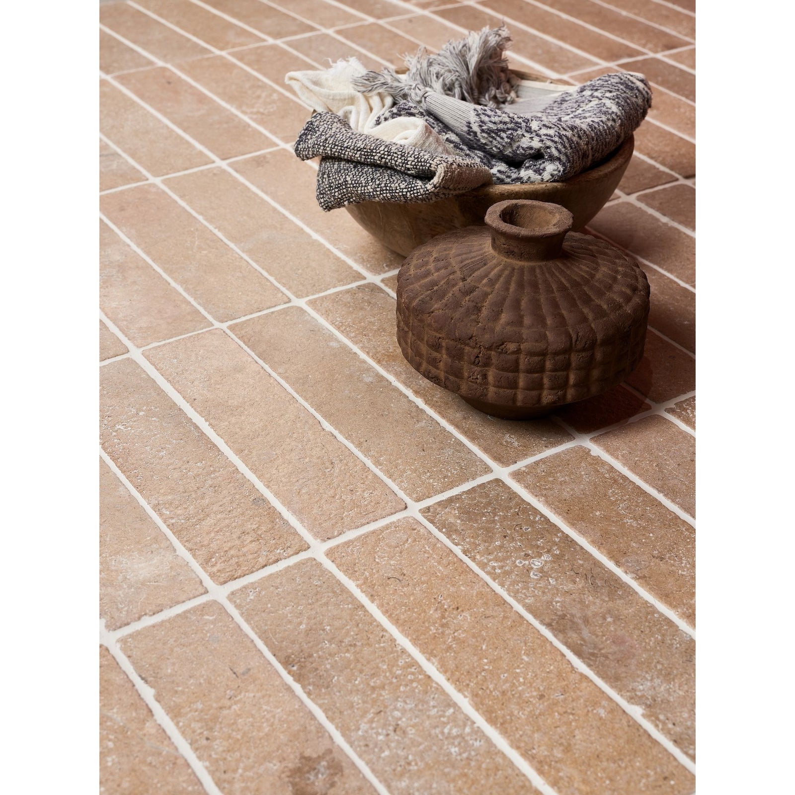 Buscot Limestone Parquet Tumbled & Etched Finish