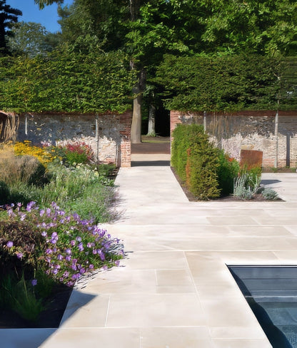 Buscot Limestone Paving Etched Finish