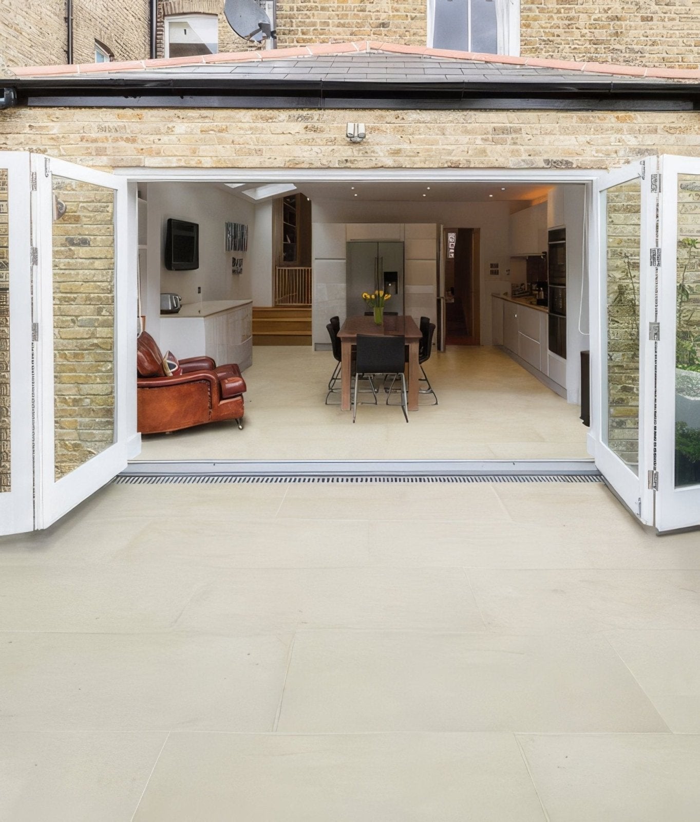 Buscot Limestone Paving Etched Finish