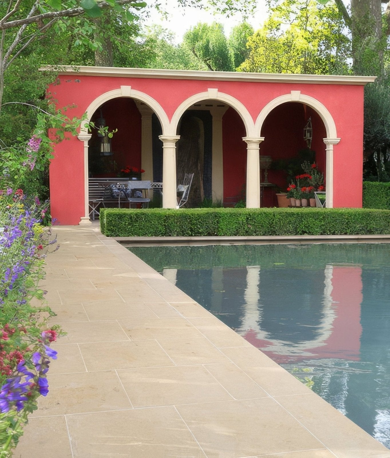 Buscot Limestone Paving Tumbled & Etched Finish