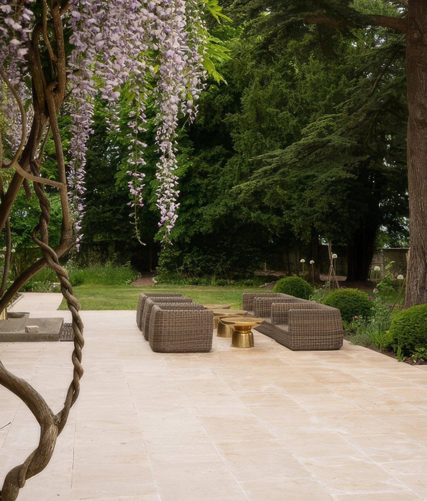 Buscot Limestone Paving Tumbled & Etched Finish