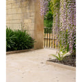 Buscot Limestone Paving Tumbled & Etched Finish beige limestone paving, garden