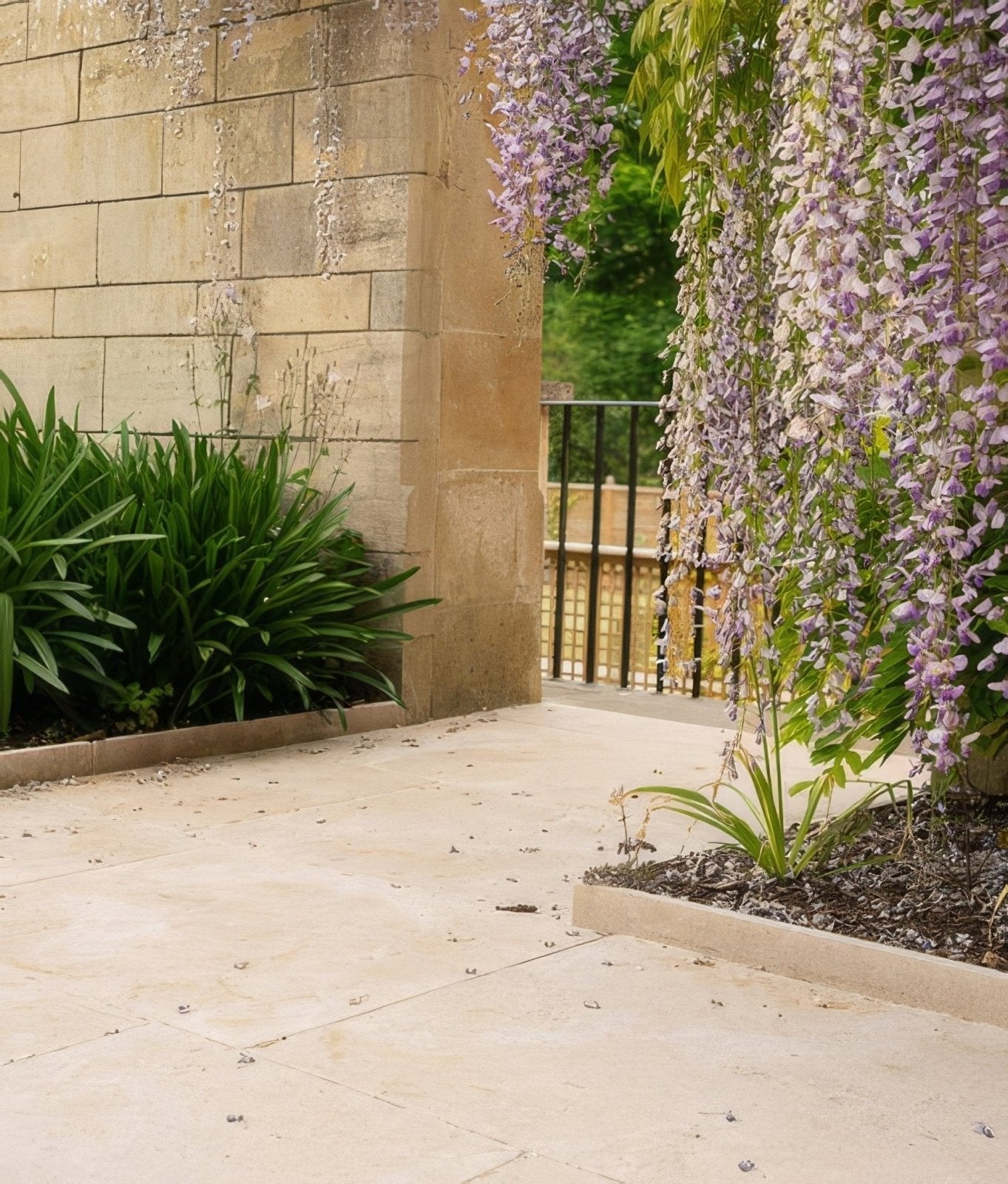 Buscot Limestone Paving Tumbled & Etched Finish