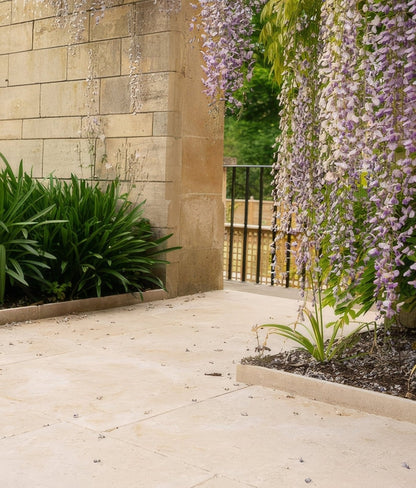 Buscot Limestone Paving Tumbled & Etched Finish