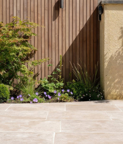 Buscot Limestone Paving Tumbled & Etched Finish