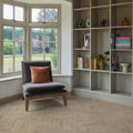 Buscot Porcelain Parquet Textured beige parquet-effect tiles