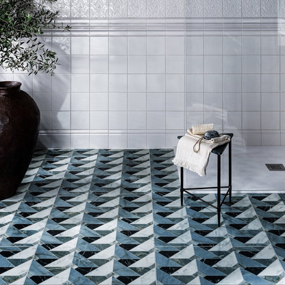 Byzantine Porcelain Seraph Sculpted