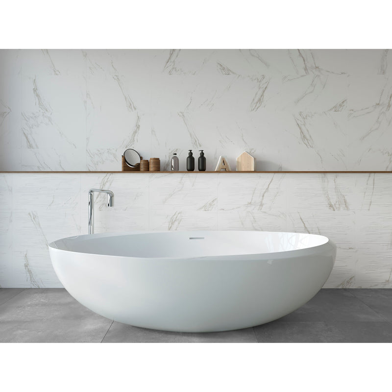 Calacatta Blanco Matt 33.3 x 55 x 0.9cm