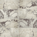 Calacatta viola honed marble tile with white and gray marble pattern and natural veining on surface