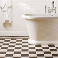 White freestanding freestanding bathtub with chrome faucet and polished finish from cambridge black and dover white
