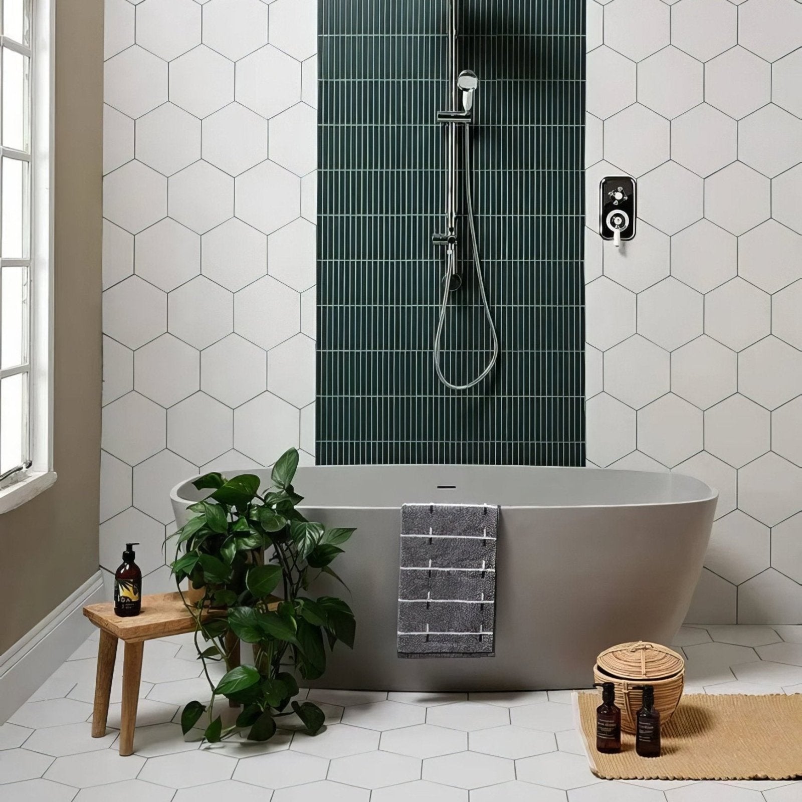 Candy Cane Porcelain Mosaic Pine