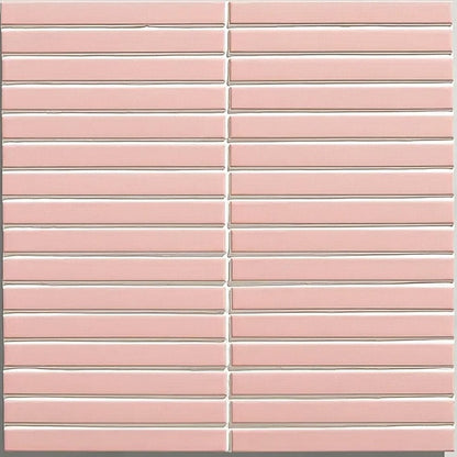 Candy Cane Porcelain Mosaic Rose