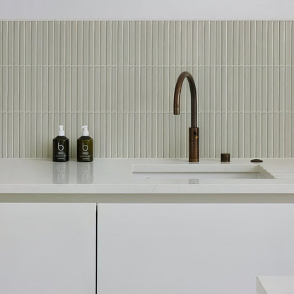 Candy Cane Porcelain Mosaic Vanilla