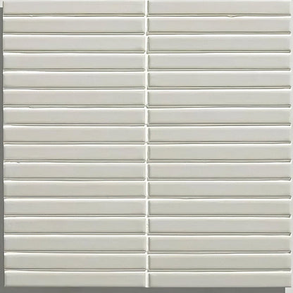 Candy Cane Porcelain Mosaic Vanilla