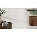 Capitol White polished white marble-effect wall tiles with subtle veining for elegant indoor wall surfaces
