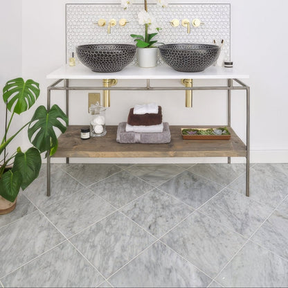 Carrara Miscela Honed Marble 61 x 61cm