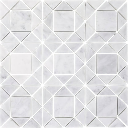 Carrara White Jewel Mosaic