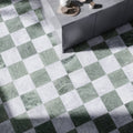 Green and white marble checkered floor tiles made of carrara white marble honed 30.5 x 30.5cm for flooring use