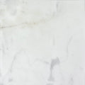 Carrara white marble honed tile 30.5 x 30.5cm with subtle gray veining on a white marble surface