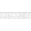 White rectangular tile carroll white red and old london measuring 151 by 24 millimeters