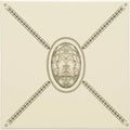 Cartouche with Egg Charcoal Grey on County White