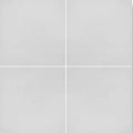 Casino jackpot plain white tile showing four square light gray ceramic tiles arranged with thin white grout lines