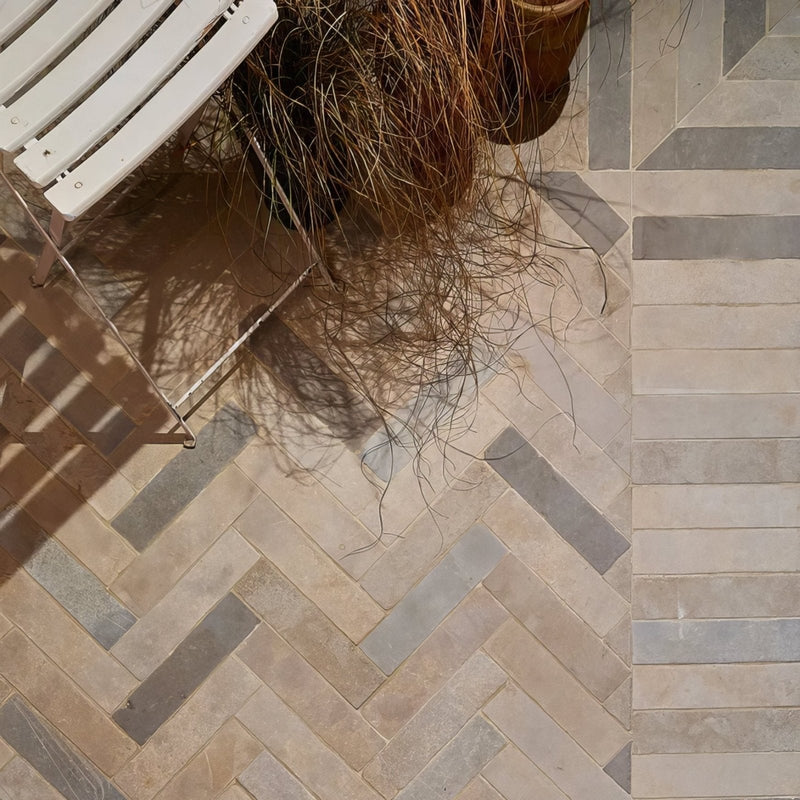 Castilan Limestone Parquet Tumbled