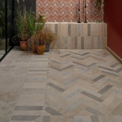 Castilan Limestone Parquet Tumbled