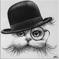 Rory Dobner Cat in Hat Tilt Tile