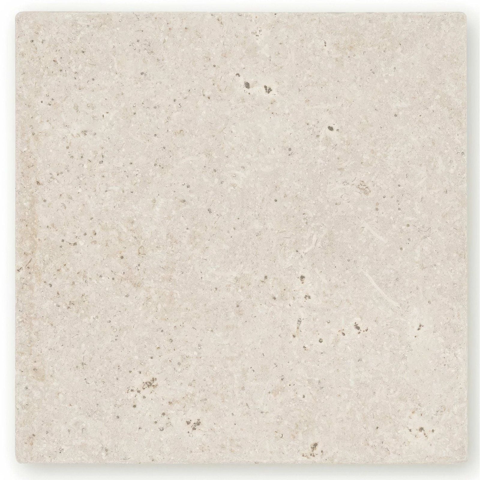 Beige cathedral antique 20 x 20cm stone tile with subtle speckled texture and natural veining for flooring and walls