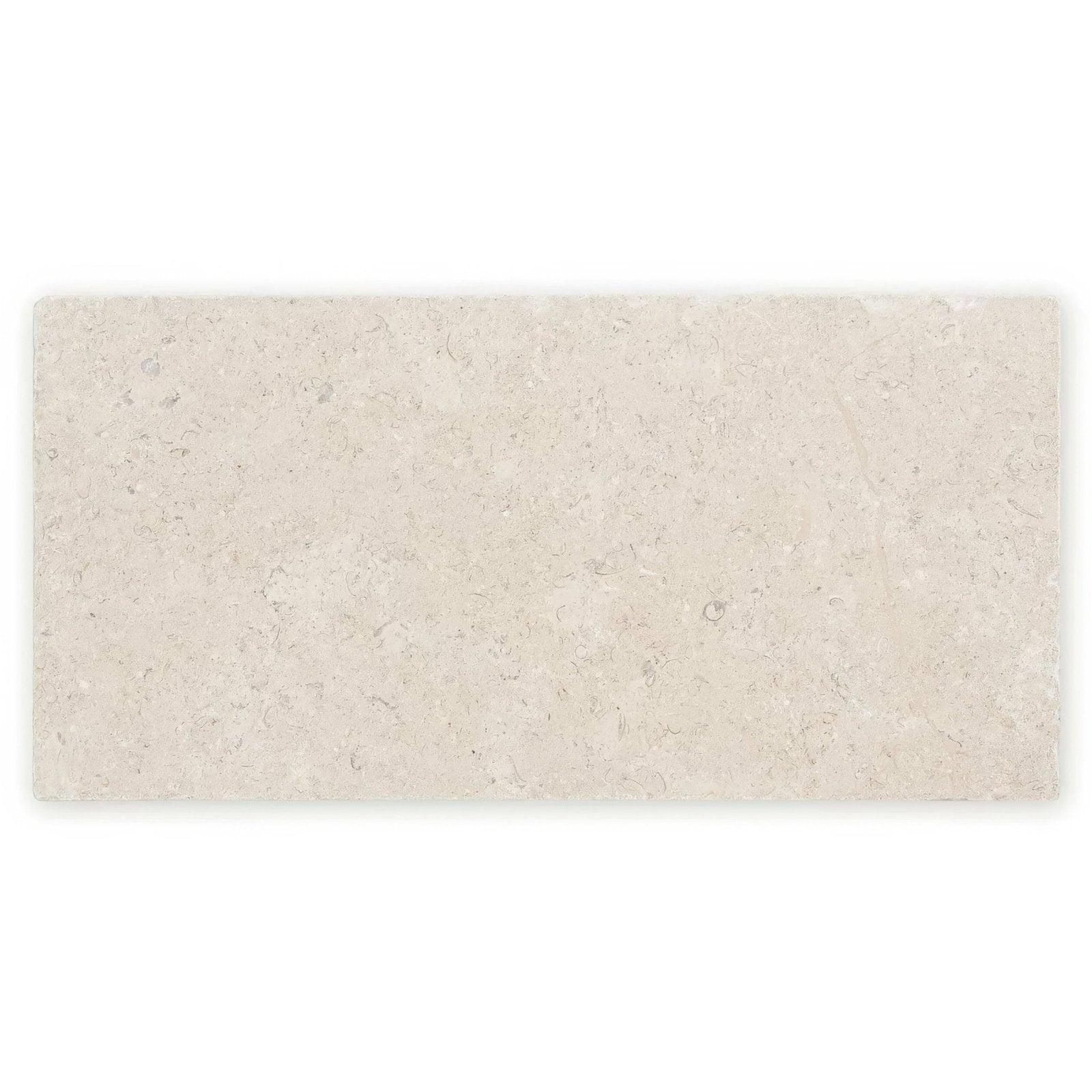 Beige rectangular cathedral antique tile with subtle natural stone texture and faint gray veining 20 x 40cm