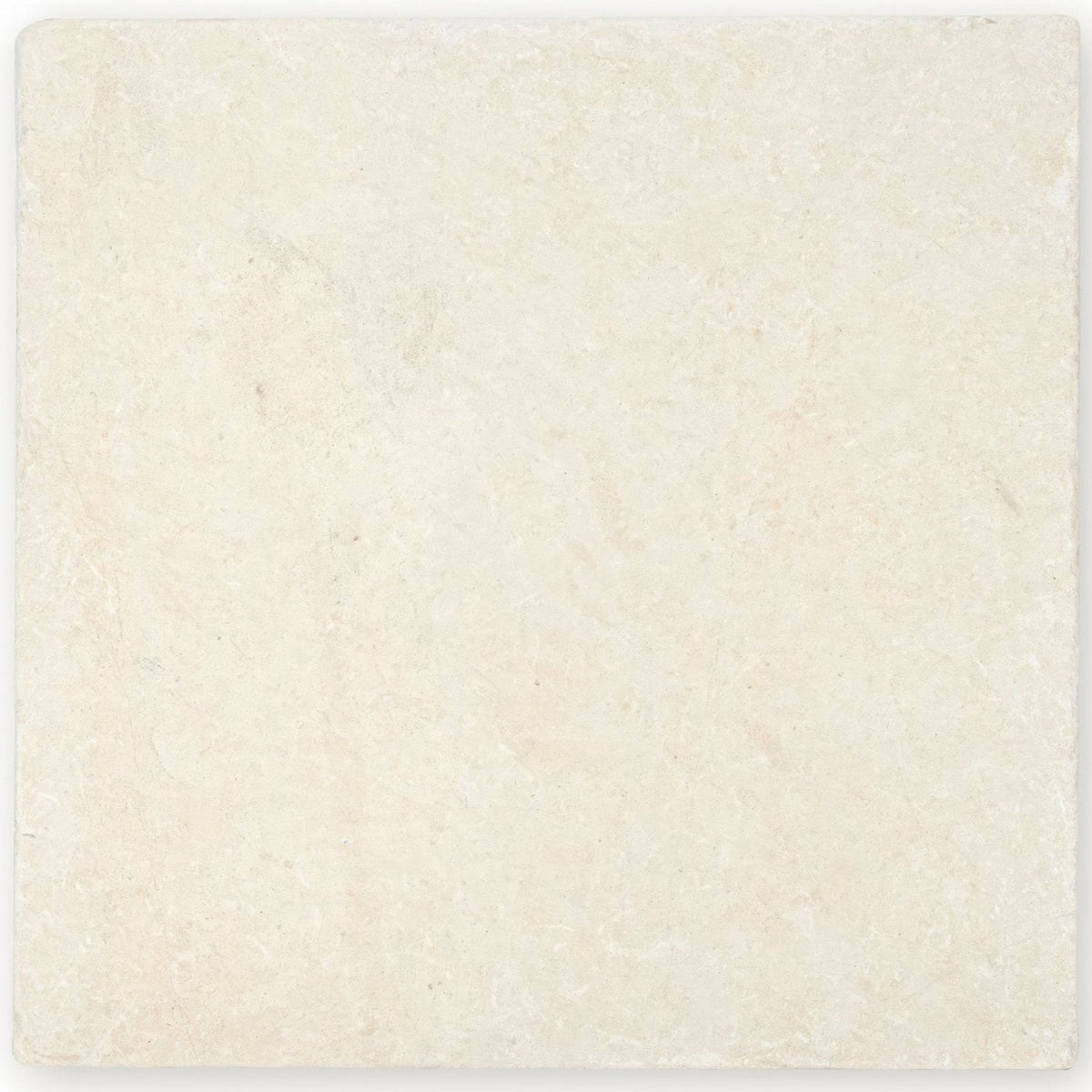 Cream-colored cathedral classic 40 x 40cm natural stone tile with subtle veining and textured surface