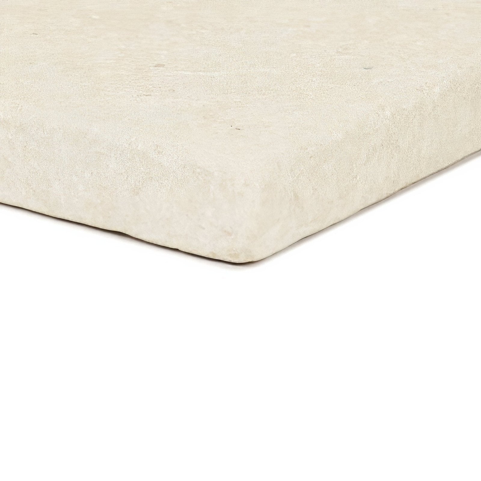 Cream-colored textured mattress protector cathedral classic 40 x 40cm with a soft slightly worn surface