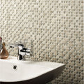 Cedar Wood Glass & Stone Mix Mosaic – detail view 2