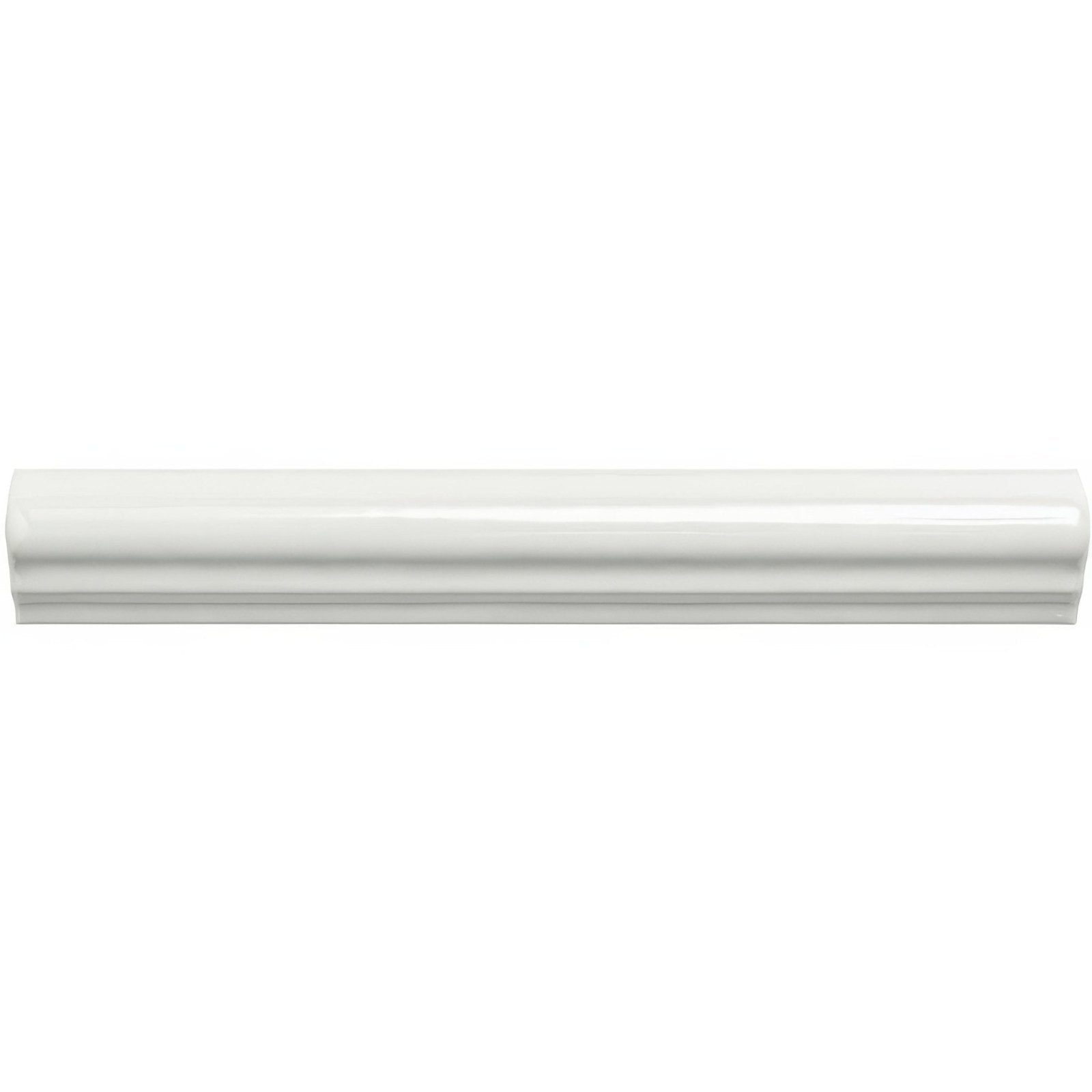 White glossy ceramic chalk ogee moulding crown with smooth finish for interior decorative trim