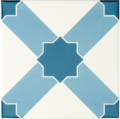 Chambray Blue on Brilliant White