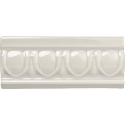 Chancel Grey Egg & Dart Moulding Ceramic Wall Tile 152x65mm