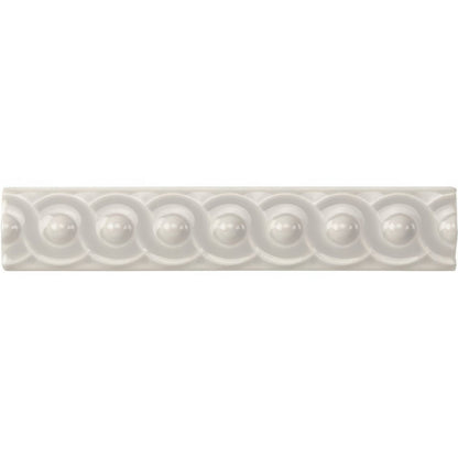 Chancel Grey Scroll Moulding Ceramic Wall Tile 152x29mm