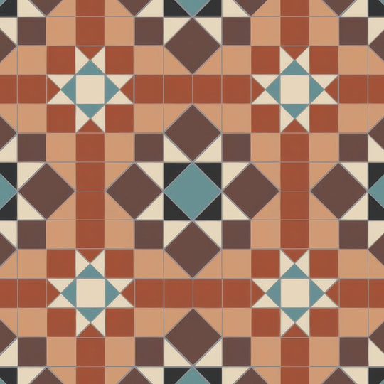 Chatsworth Black, Blue, Brown, Buff, Red, & White