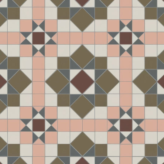 Chatsworth Brown, Carnation Pink, Dover White, Green, & Revival Grey - alternate view